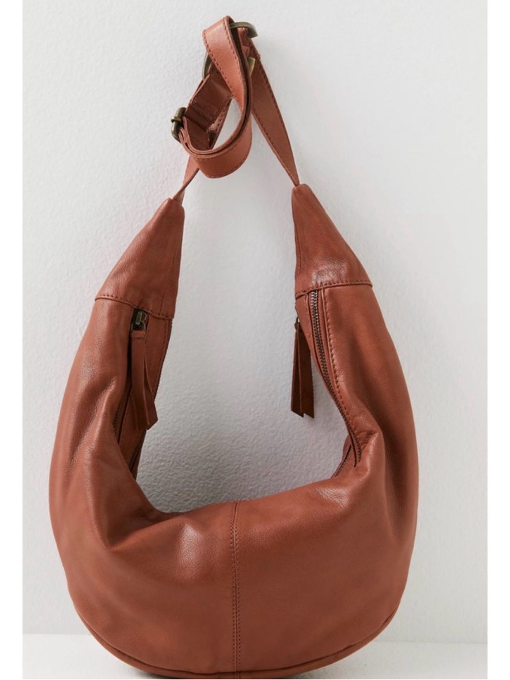 NWT Free People Idle Hands Leather Sling Bag